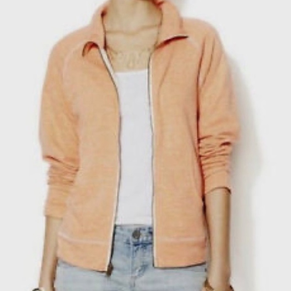 Free People We the Free Coral full zip knit jacket size large